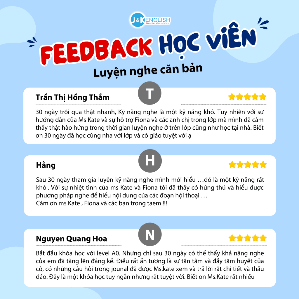 Khóa học luyện nghe căn bản Extensive Listening - 8